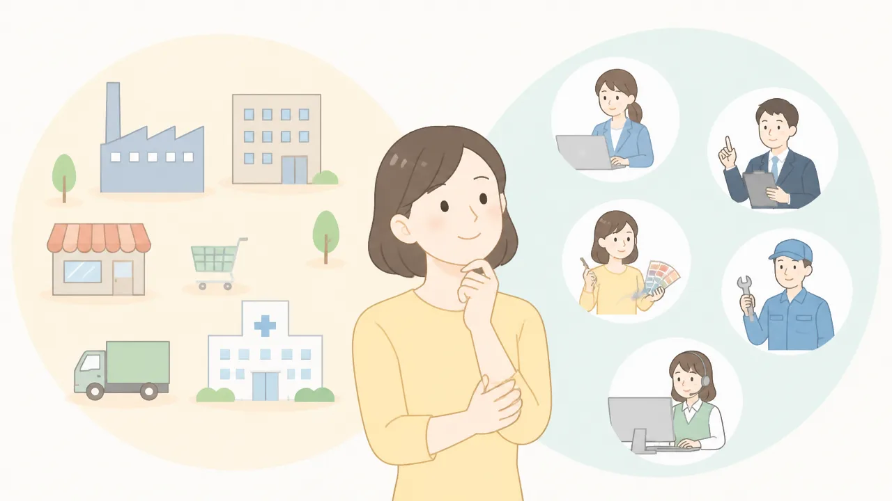 業種と職種の違いとは？具体例でわかる見分け方と選び方